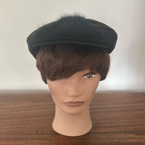 Stylish black beret